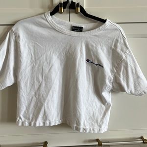 white Champion croptop
